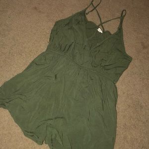 Olive Green Romper